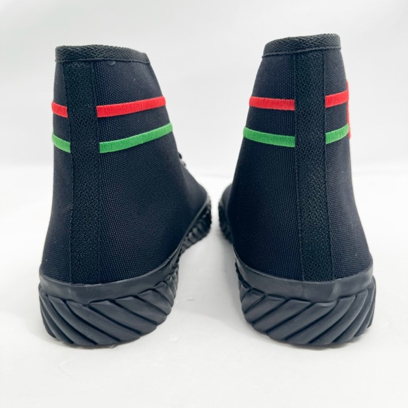 Gucci Interlocking G Logo Canvas High Top Sneakers - Picture 8 of 13